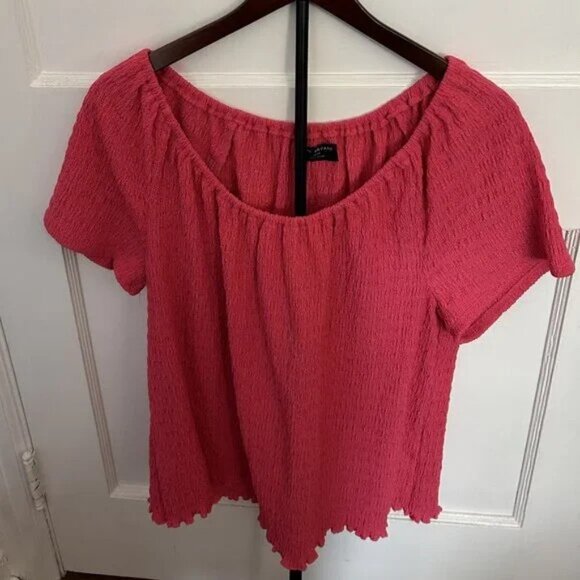 Lane Bryant Short Sleeve Top Fuchsia Size 18/20 - Picture 3 of 5